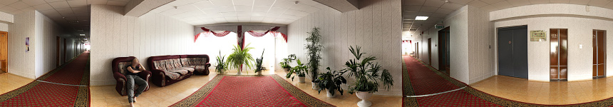 Холл 9 этажа санатория Тельмана